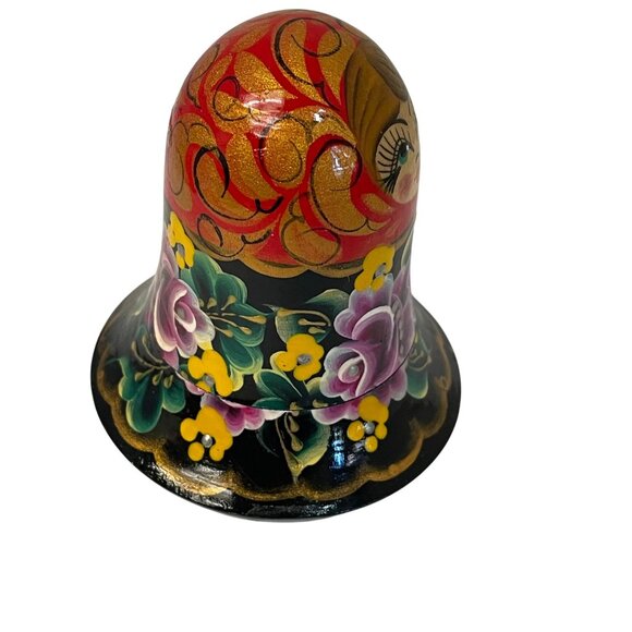 Hand-Painted Matryoshka Doll-Inspired Bell Ornament - Picture 2 of 4